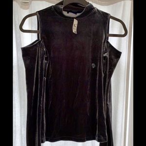 AEROPOSTALE Gray Velvet Long Sleeve Shirt